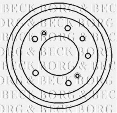 BORG & BECK bbr7092 -  Тормозной барабан